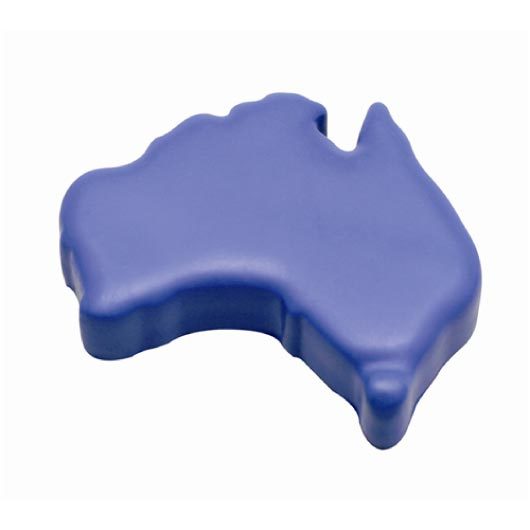 Stress Aussie Maps Blue